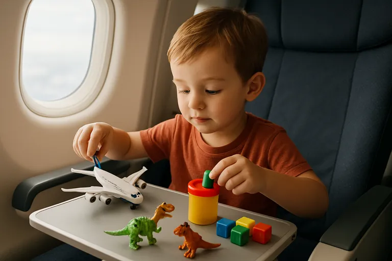 Speelgoed voor in het vliegtuig: compact en leuk voor kinderen